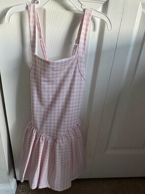 btween Pink Girls Gingham Athletic Dress